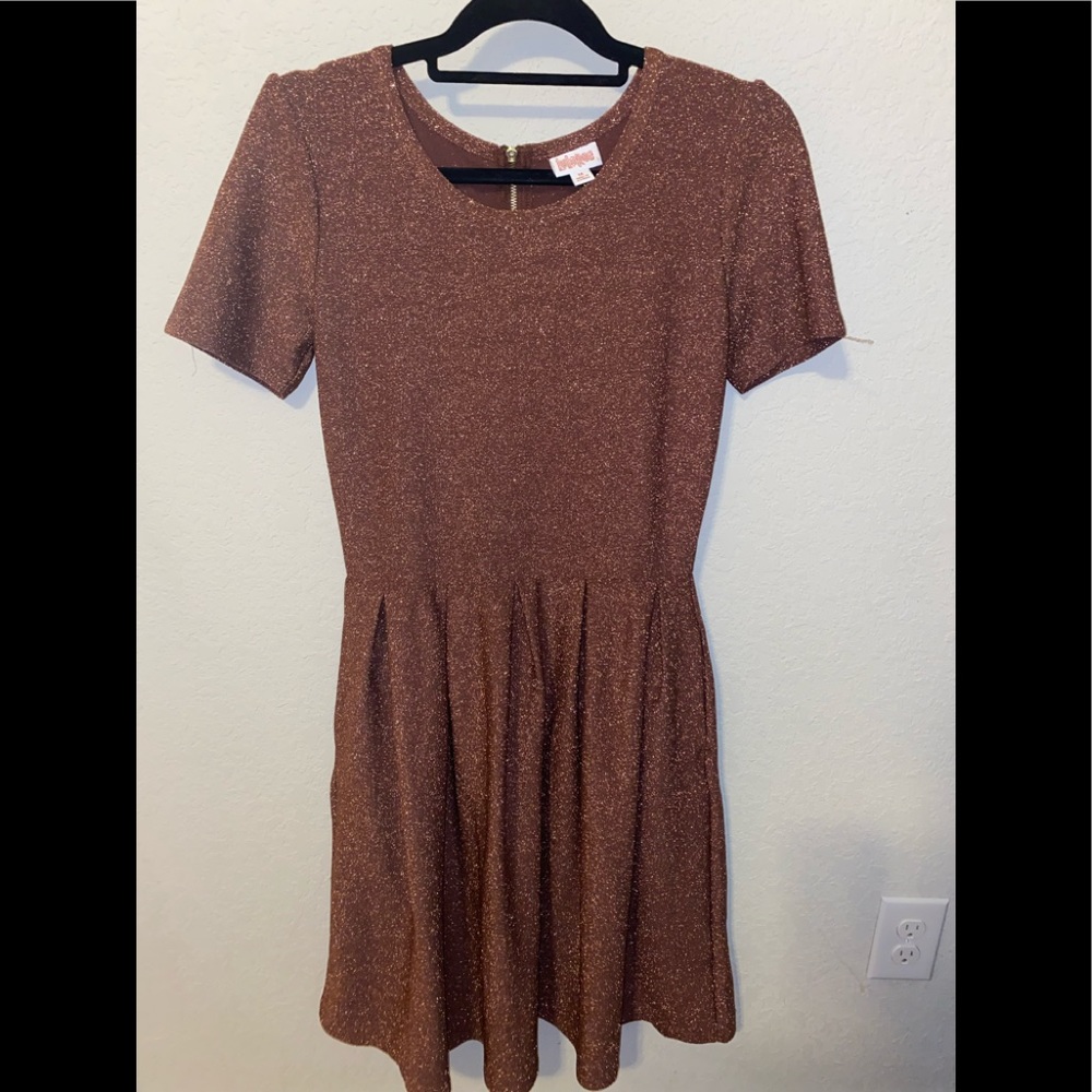 LuLaRoe Sparkly Amelia Dress